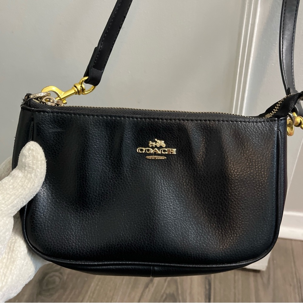 Coach Black Teri Leather Crossbody Bag
